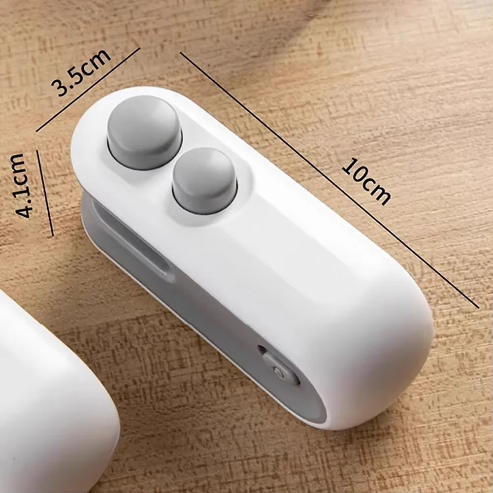 2 in 1 Sealer Cutter Multifunctional Portable Resealer Machine Handheld Bag Sealing Machine for Food Storage Snacks Freshness
